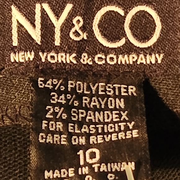 NY & Co Straight Leg Pant With Cuff Hem - Picture 9 of 10